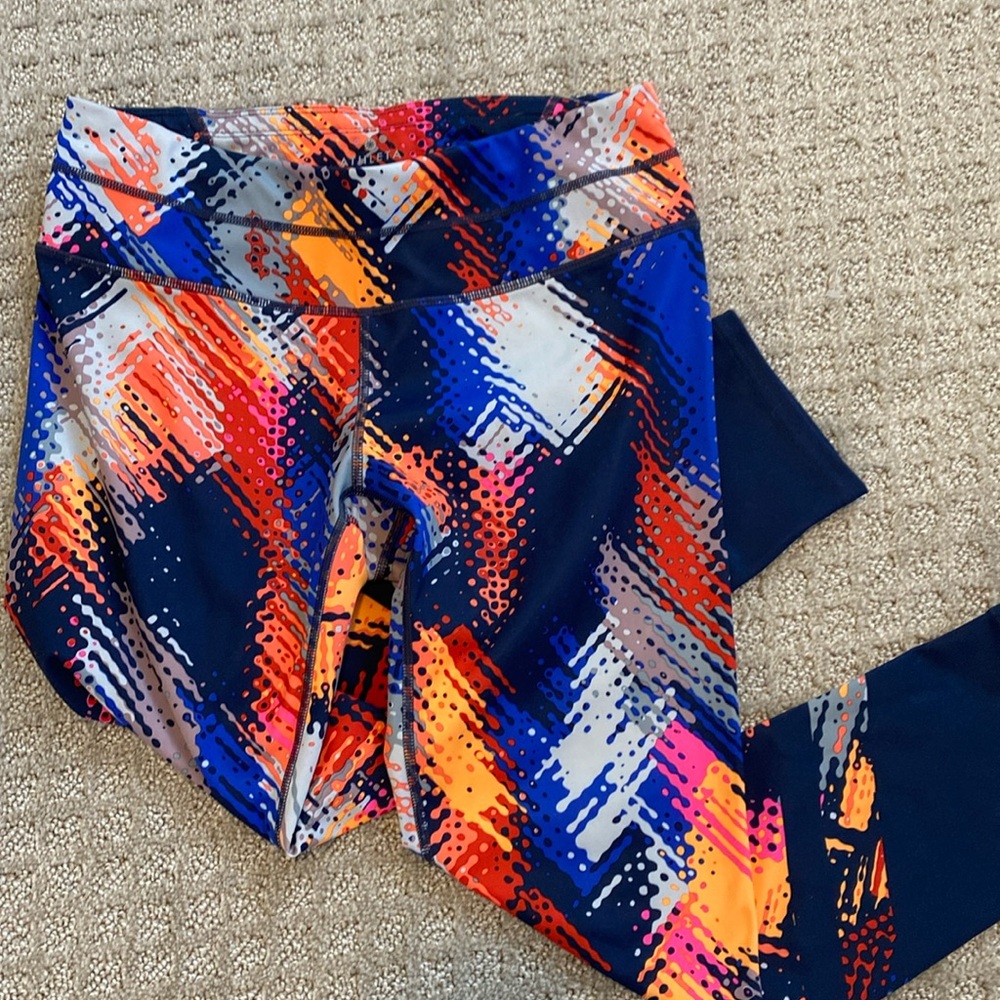 Colorful Athleta yoga pants